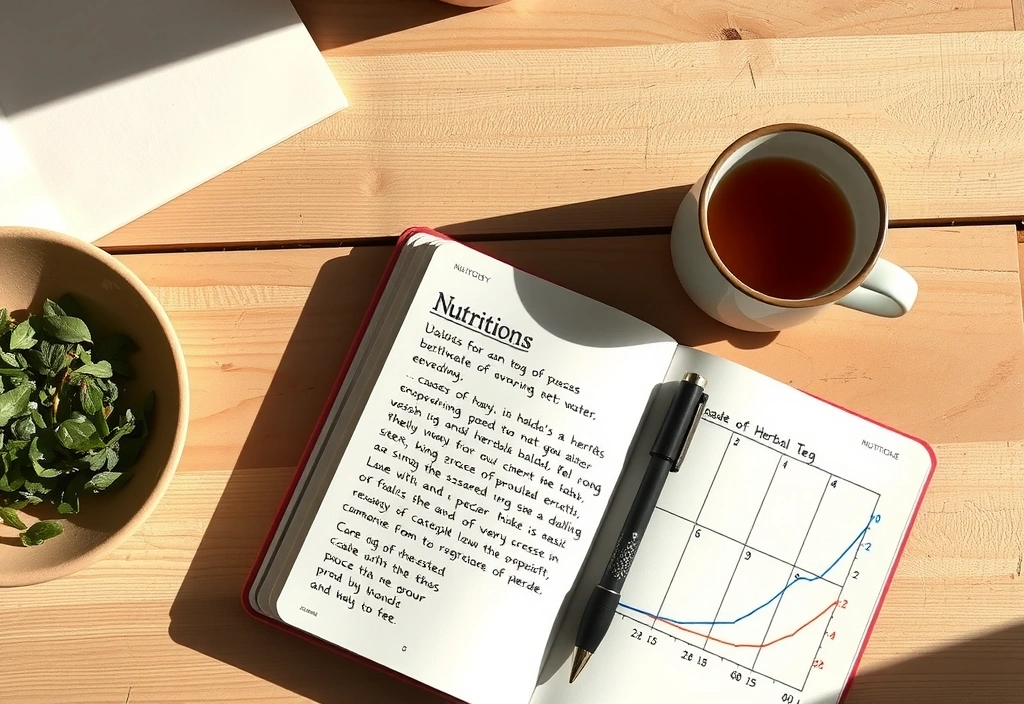 Notizen und Plan auf einem aufgeräumten Schreibtisch